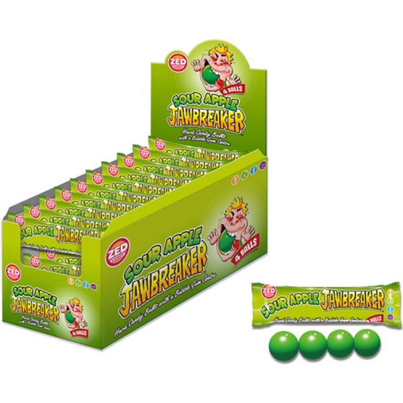 Zed Sour Apple Jawbreaker 4 Balls